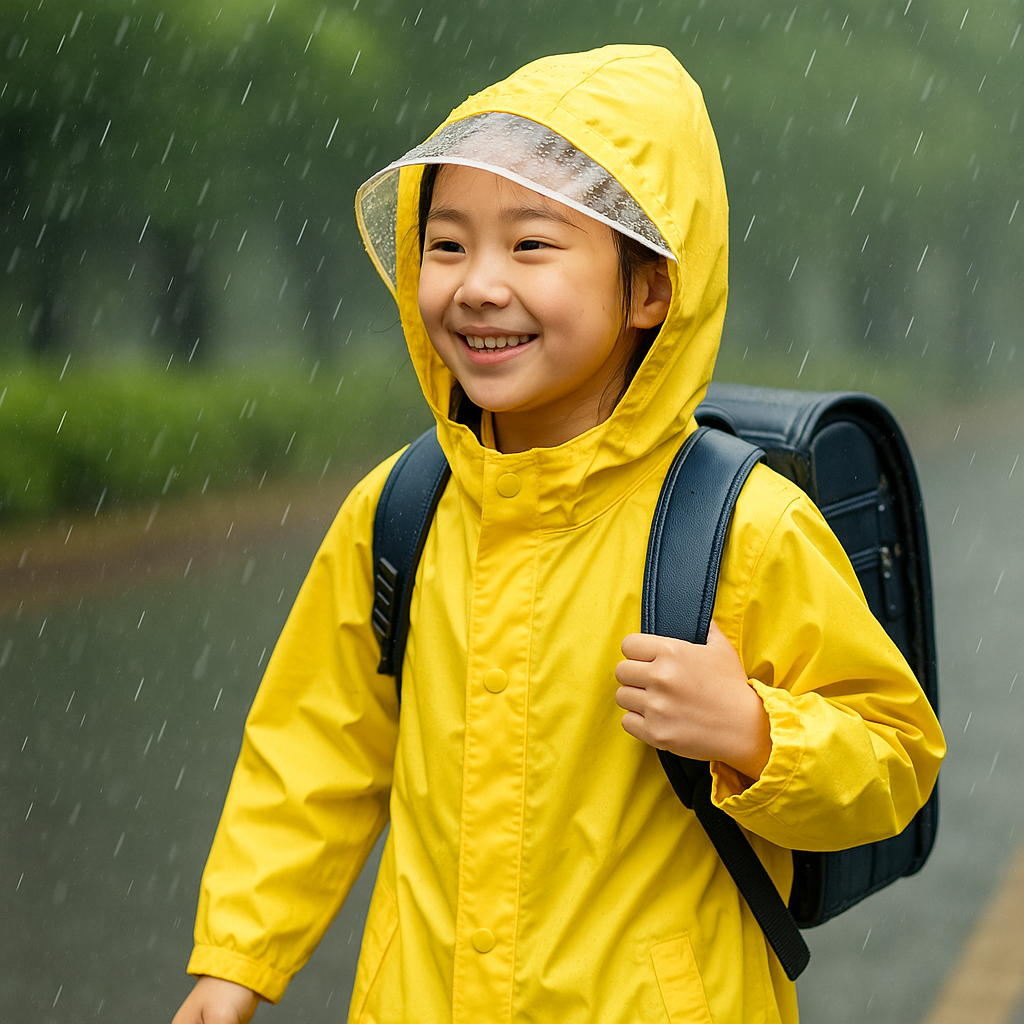 小学生のレインコートはポンチョとどっちが便利?通学・遠足で失敗しない選び方